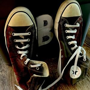 Converse all stars, men's size 12, red and green, used